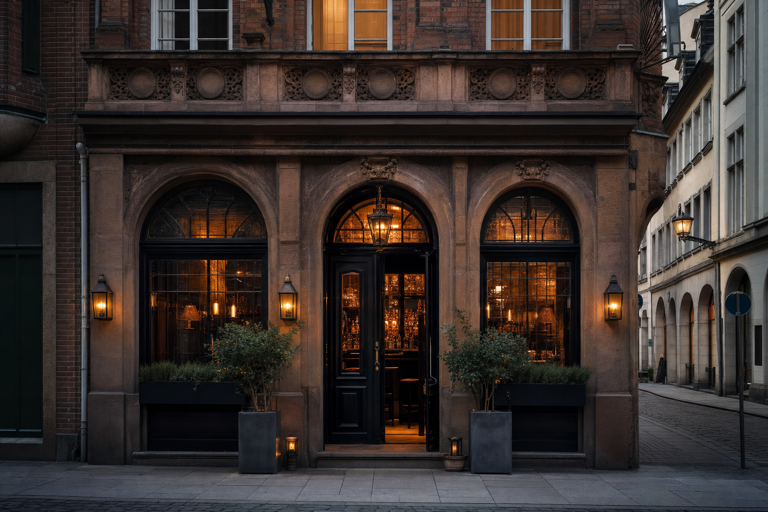Cocktail-Bar Le Lion in der Hamburger Innenstadt nahe dem Rathaus